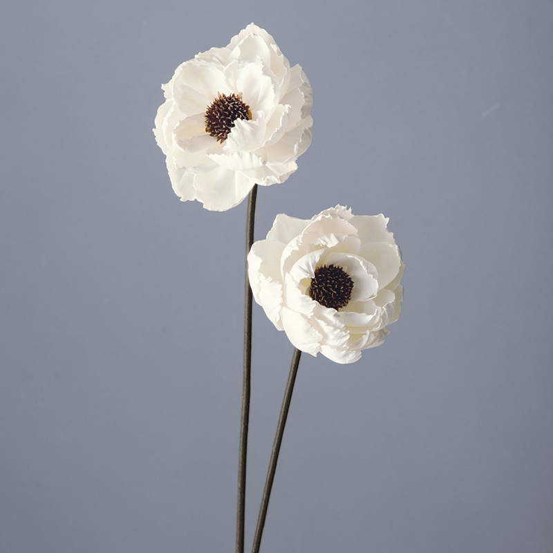 大地農園 ハンドメイドフラワー ソーラーシャクヤク 32390-010 白 1束(ご注文単位1束)【直送品】