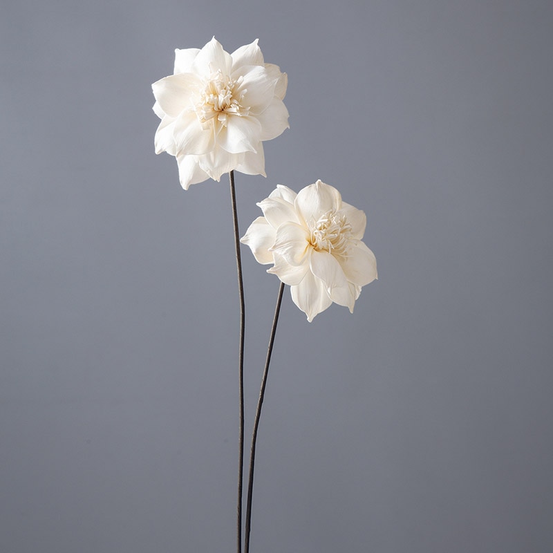 大地農園 ハンドメイドフラワー ソーラークレマチス　大 32492-010　白 1束（ご注文単位1束）【直送品】