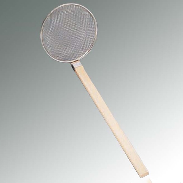 新越金網 TS 18-8 木柄 厚網そば揚 18cm 10142 1個(ご注文単位1個)【直送品】