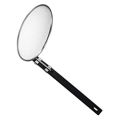 新越金網 TS 18-8 黒柄 そば揚 縦型 18cm 10190 1個(ご注文単位1個)【直送品】