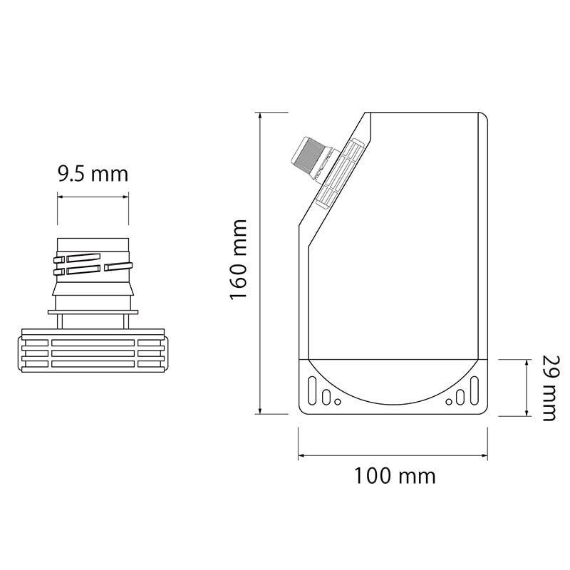 伏見樹脂 スパウト付スタンドパウチ クリアタイプ コーナー 150ml 600枚 SSPC0015 600枚/箱(ご注文単位1箱)【直送品】