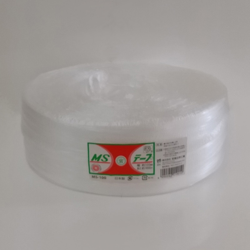 宮島化学工業 PPテープ MSテープ 100mm×1000m 白 MS100 1巻(ご注文単位5巻)【直送品】