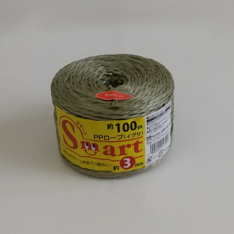 宮島化学工業 Smart PPロープ 3mm×100m イグサ ES310Z 1巻(ご注文単位60巻)【直送品】