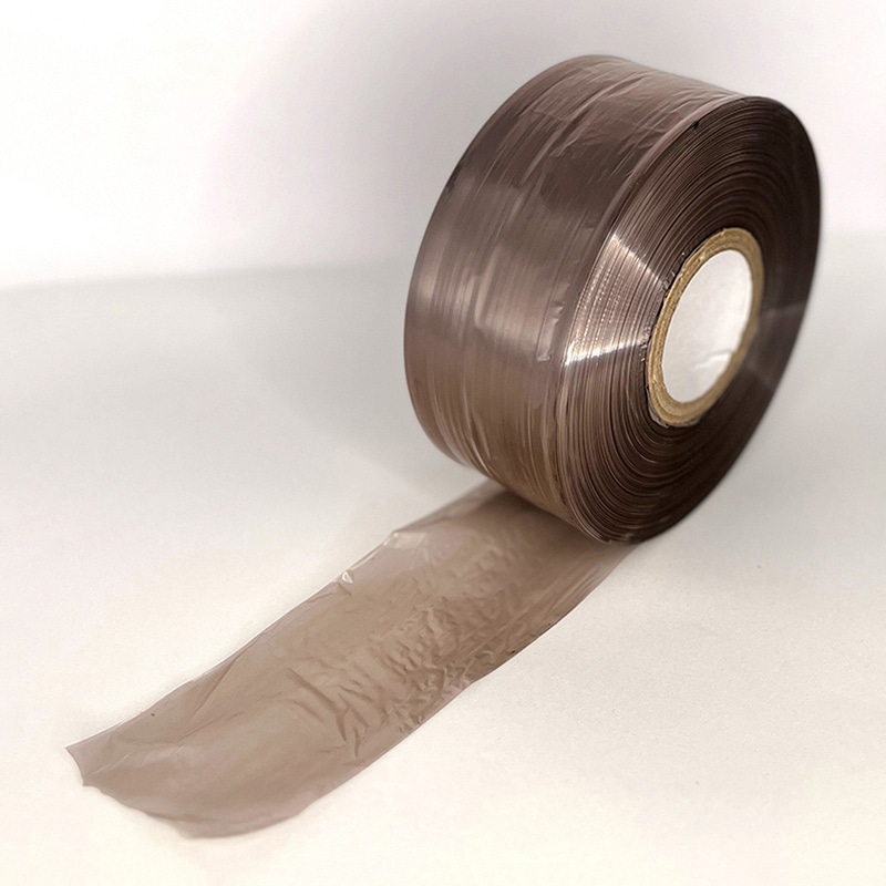 宮島化学工業 Smart PEレコード巻テープ 50mm×500m チョコ ES466 1巻(ご注文単位30巻)【直送品】