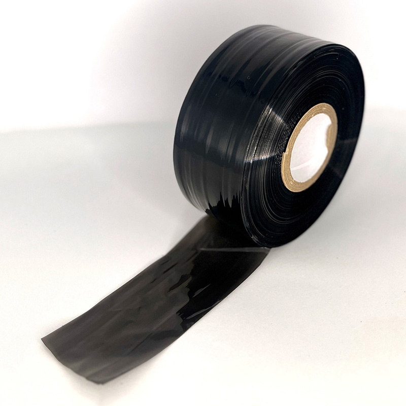 宮島化学工業 Smart PEレコード巻テープ 50mm×500m 黒 ES463 1巻(ご注文単位30巻)【直送品】