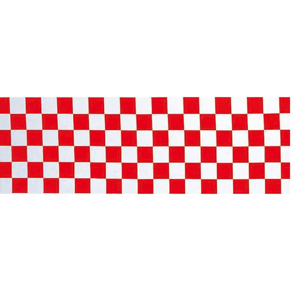 アルファ ビニール幕 60cm×50m 市松 赤 PA7-0040 1本(ご注文単位1本)【直送品】