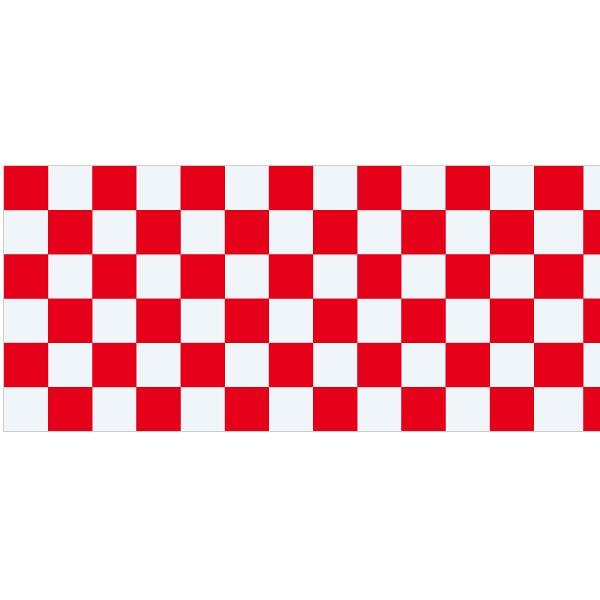 アルファ テトロン幕 市松 赤 DT8-8001 1本(ご注文単位1本)【直送品】