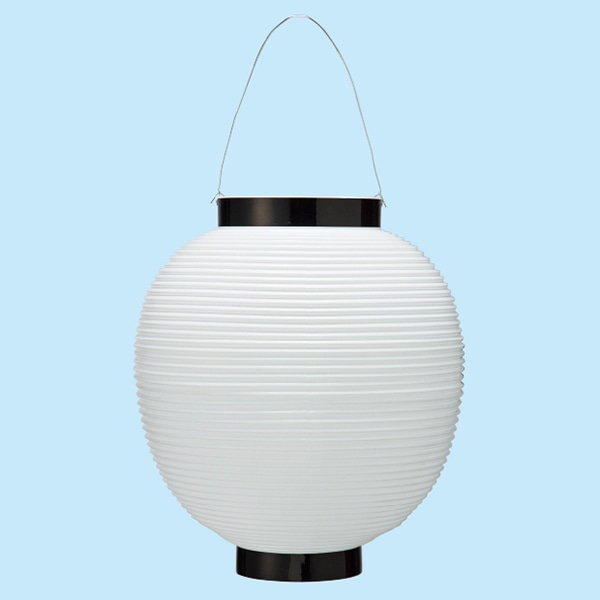 アルファ ポリ八寸丸提灯 ホワイト TA8-7009W 1個(ご注文単位1個)【直送品】