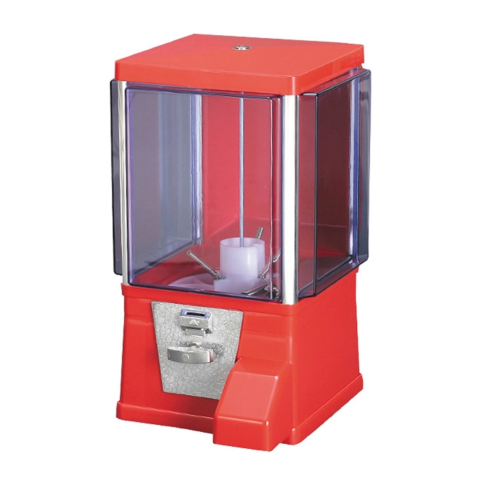 アルファ カプセル抽選器 ガチャコップ 本体 赤 XT8-0046R 1個（ご注文単位1個）【直送品】