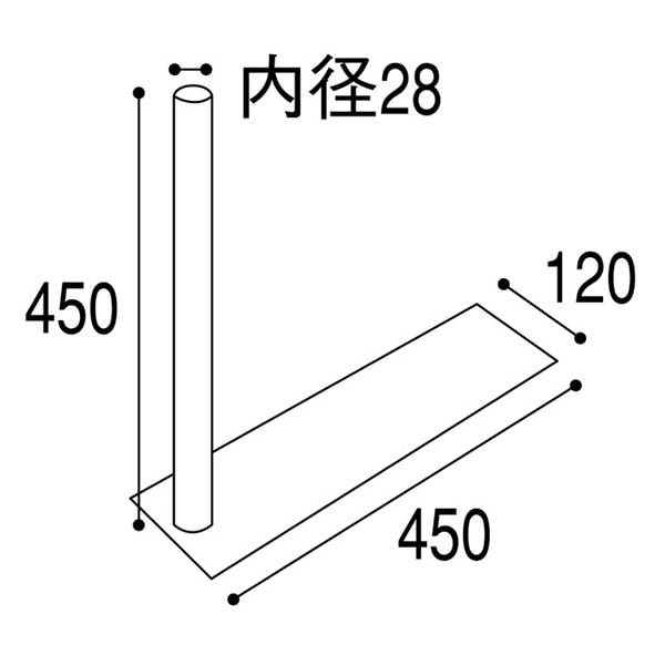 アルファ のぼり用ポール立て タイヤ踏式 KA8-0032 1台(ご注文単位1台)【直送品】