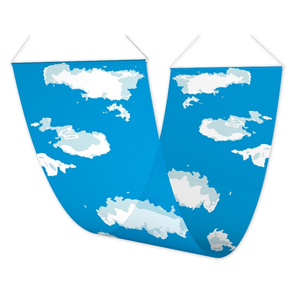 アルファ ペナント 空と雲 EA8-0677 1枚(ご注文単位1枚)【直送品】