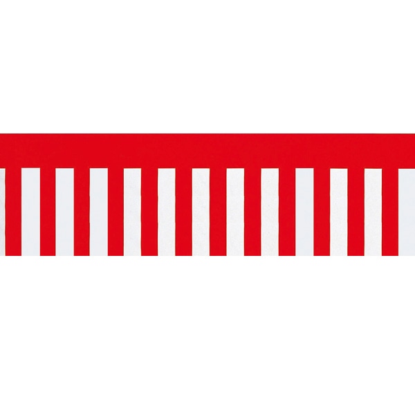 アルファ ビニール幕 紅白幕 90cm×50m巻 PE8-8021 1本（ご注文単位1本）【直送品】