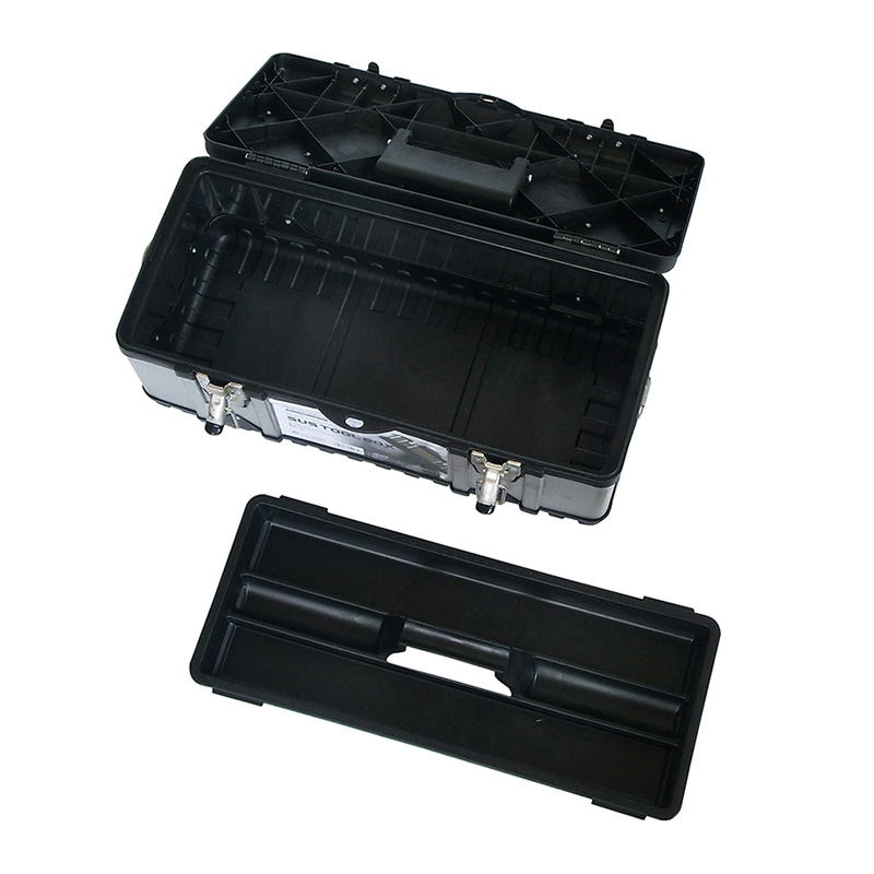 JEJアステージ ACCS　SUSツールボックス STB-470 ブラック 1個（ご注文単位6個）【直送品】