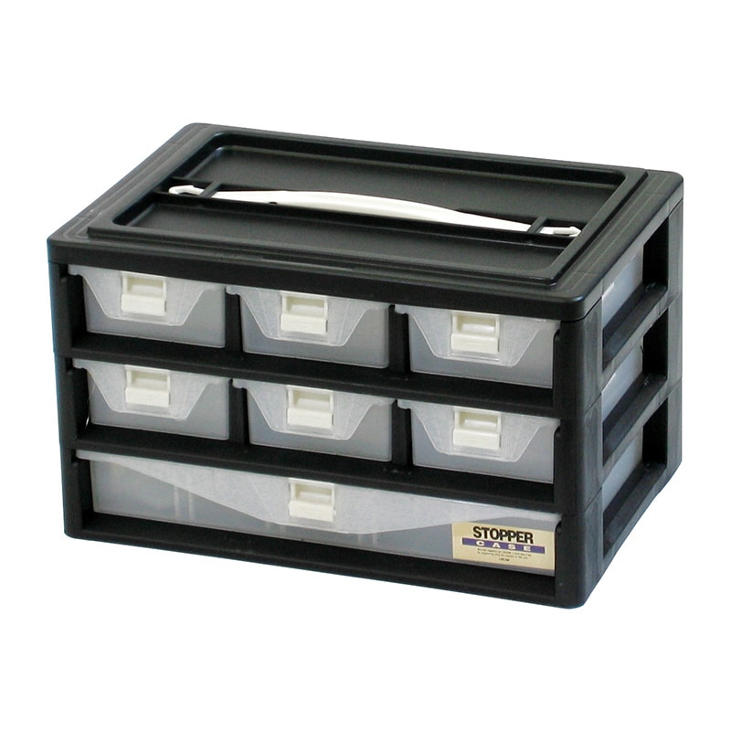 JEJアステージ ストッパーケース 3B-601 ブラック 1個（ご注文単位6個）【直送品】