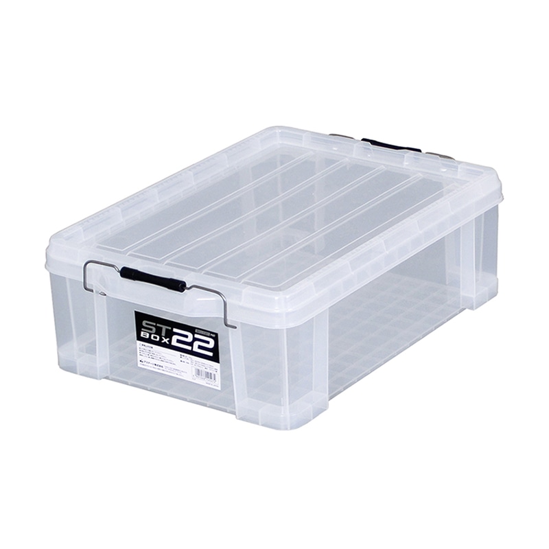 JEJアステージ 蓋付コンテナ STボックス #22 クリア 1個(ご注文単位5個)【直送品】