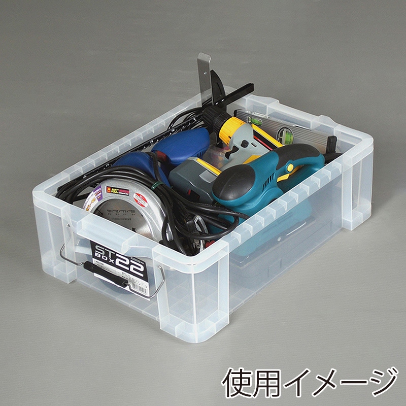 JEJアステージ 蓋付コンテナ STボックス #22 クリア 1個(ご注文単位5個)【直送品】