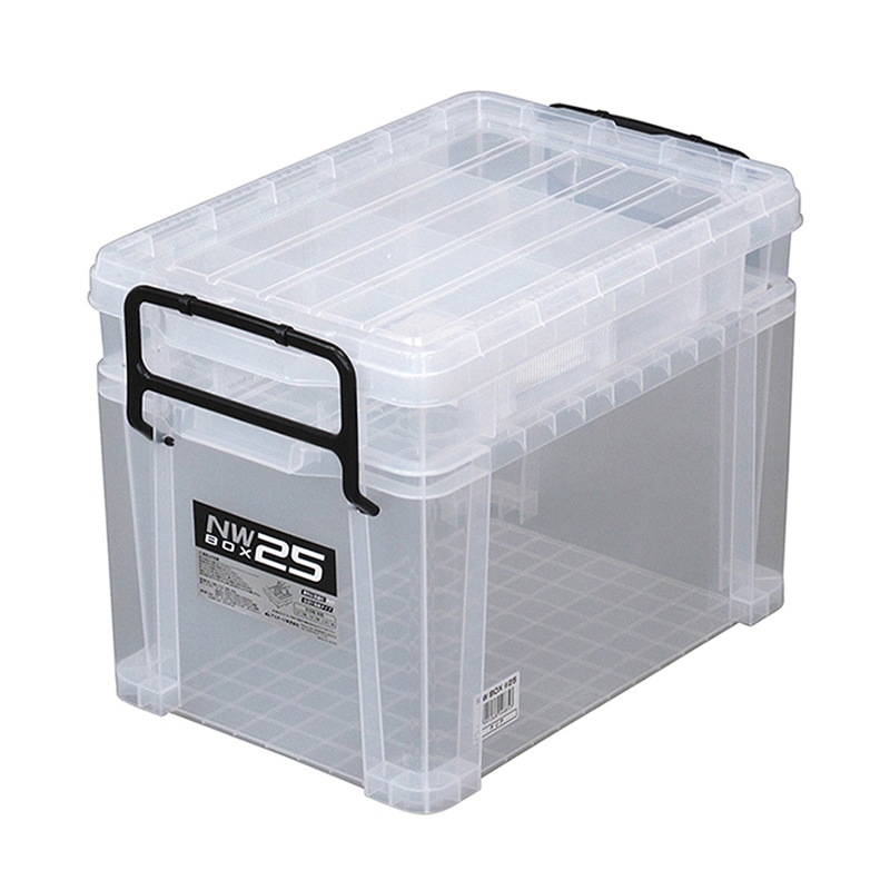 JEJアステージ システムコンテナ　NWボックス #25 クリア 1個（ご注文単位6個）【直送品】