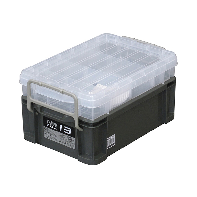 JEJアステージ システムコンテナ　NWボックス #13 グレー 1個（ご注文単位8個）【直送品】