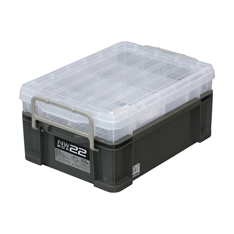 JEJアステージ システムコンテナ　NWボックス #22 グレー 1個（ご注文単位6個）【直送品】