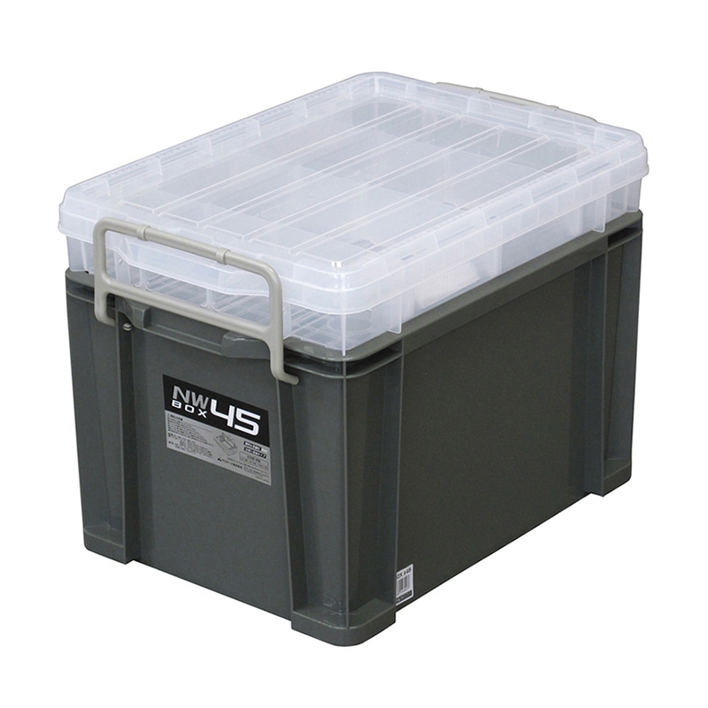 JEJアステージ システムコンテナ　NWボックス #45 グレー 1個（ご注文単位4個）【直送品】