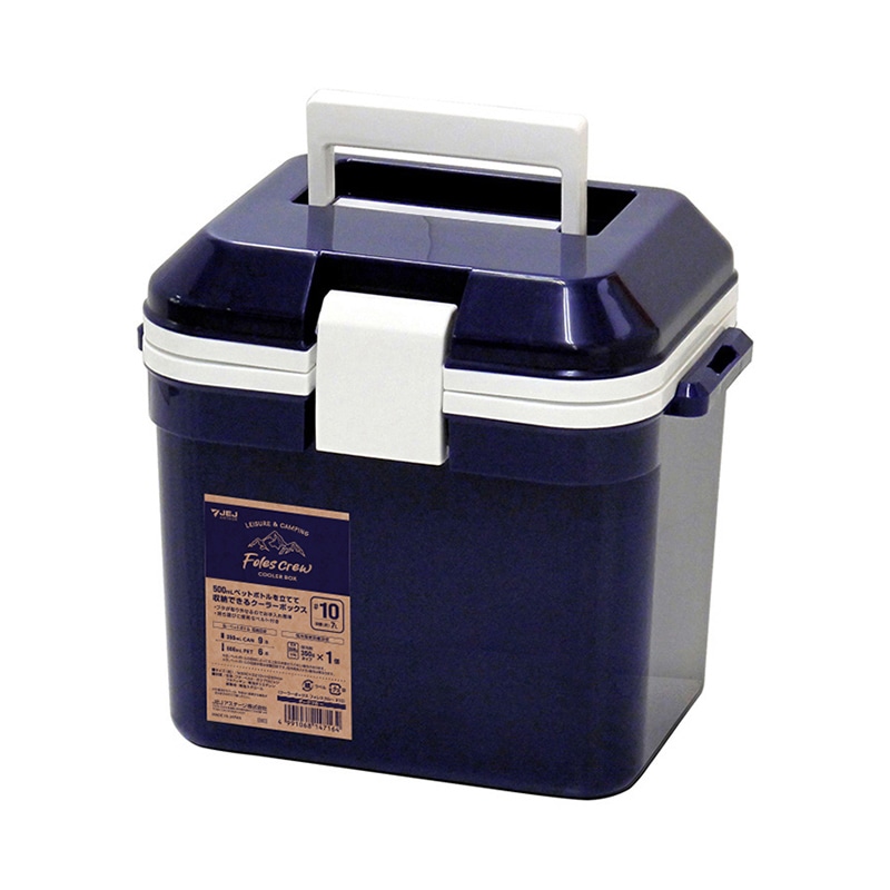 JEJアステージ クーラーボックス　フォレスクルー #10 ダークブルー 1個（ご注文単位8個）【直送品】