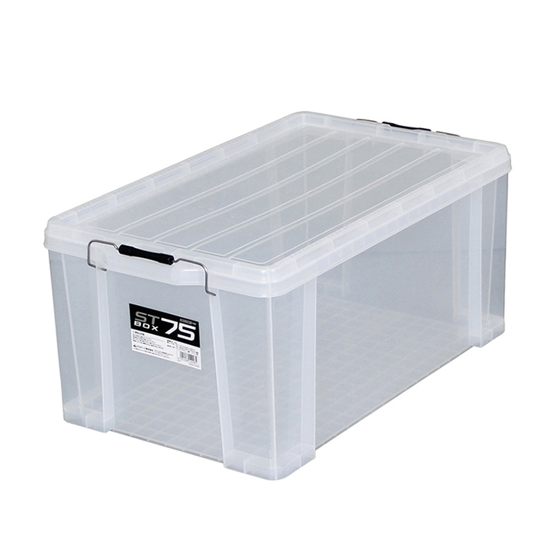 JEJアステージ 蓋付コンテナ　STボックス #75 クリア 1個（ご注文単位3個）【直送品】