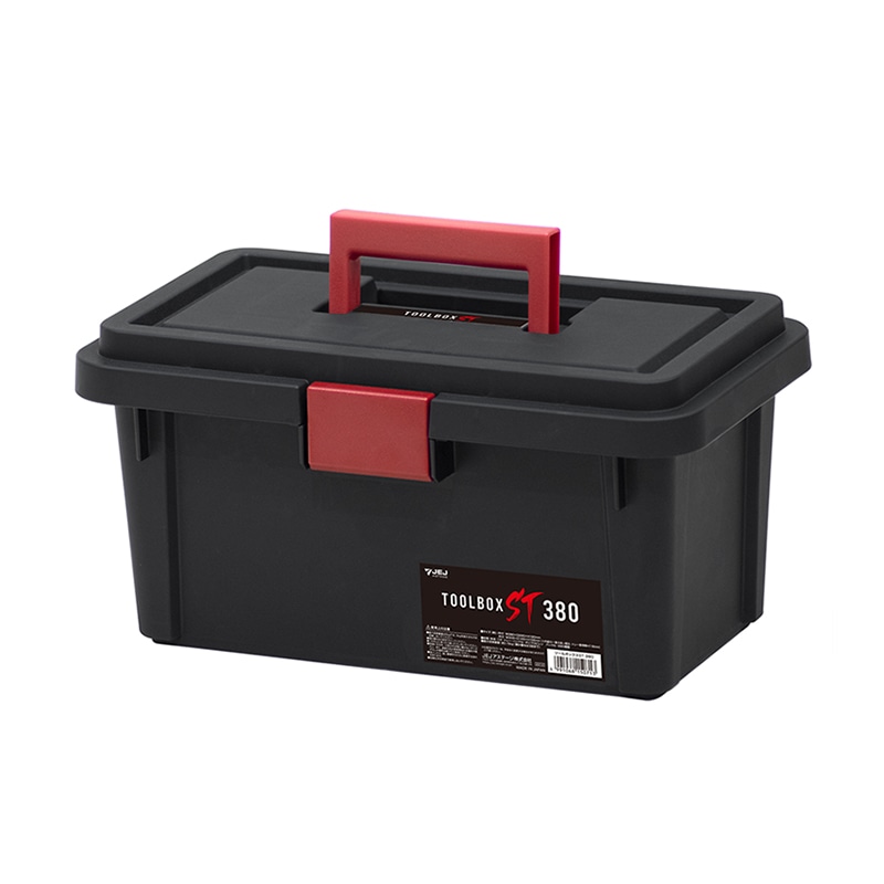 JEJアステージ ツールボックスST 380 ブラック 1個（ご注文単位8個）【直送品】