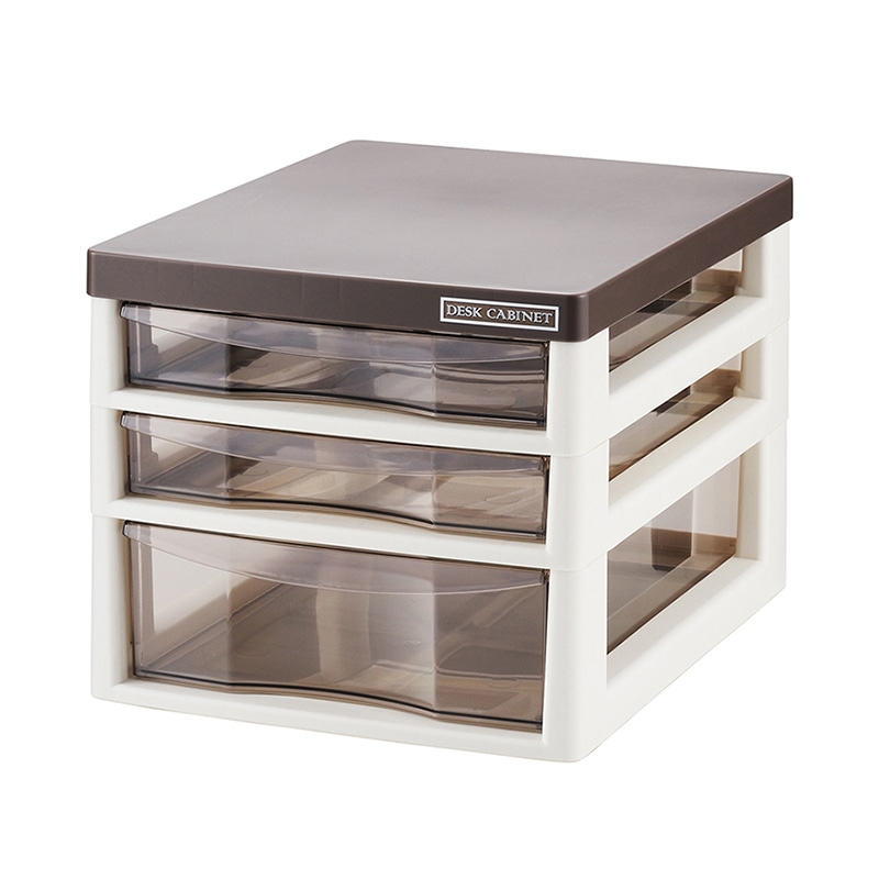 JEJアステージ デスクキャビネット 浅2深1段　DC-A2F1 ブラウンアイボリー 1個（ご注文単位6個）【直送品】