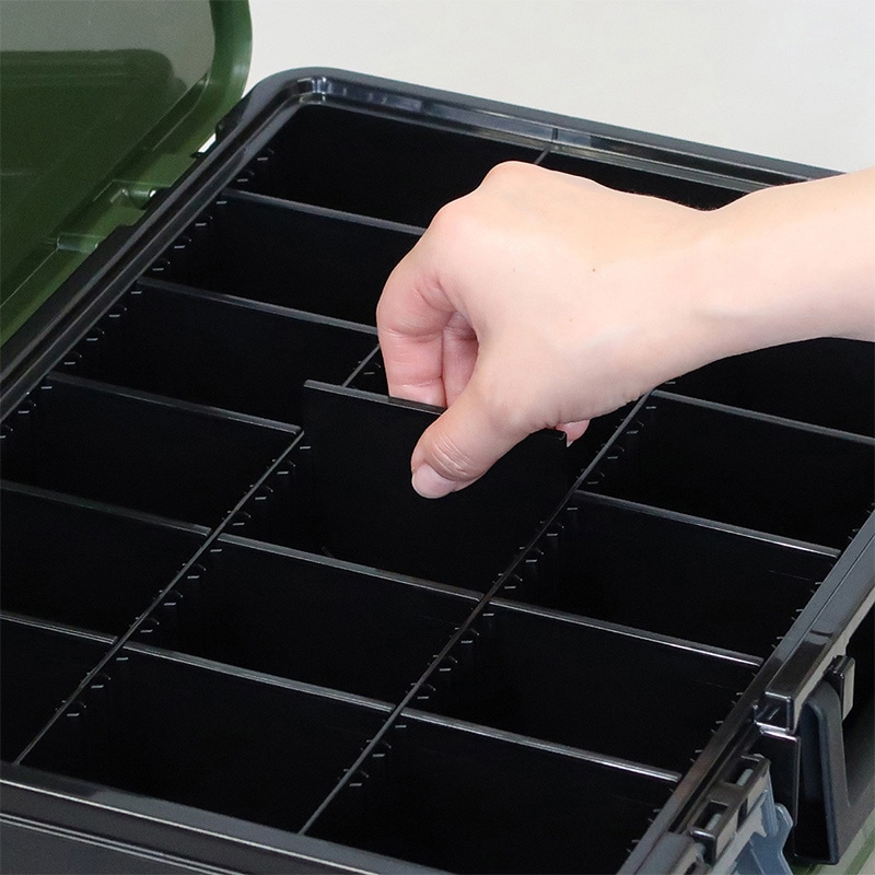 JEJアステージ パーツストッカー PS-400X ブラックグリーン 1個(ご注文単位6個)【直送品】