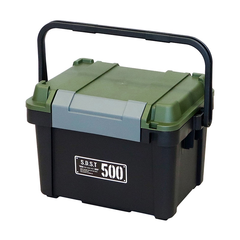 JEJアステージ 工具箱　シールドボックス　シャット 500X ブラックグリーン 1個（ご注文単位2個）【直送品】