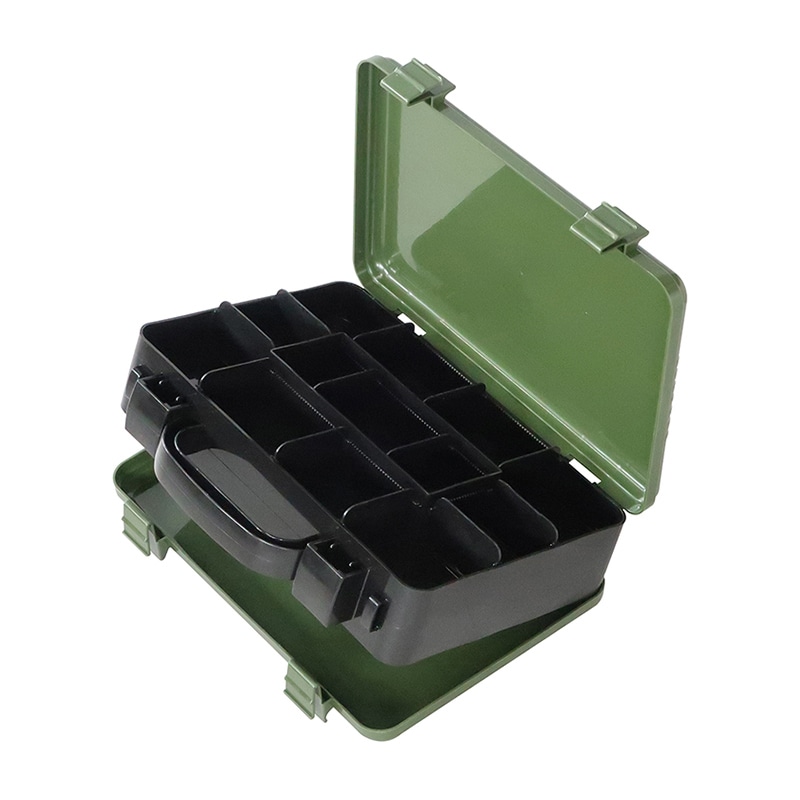 JEJアステージ 工具箱 ツインセパレートケース ST-300X ブラックグリーン 1個(ご注文単位6個)【直送品】