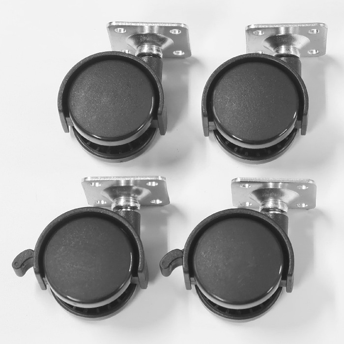 JEJアステージ コンテナ　ロックストッカー用ハードキャスター 4個セット HCS-40 1個（ご注文単位10個）【直送品】