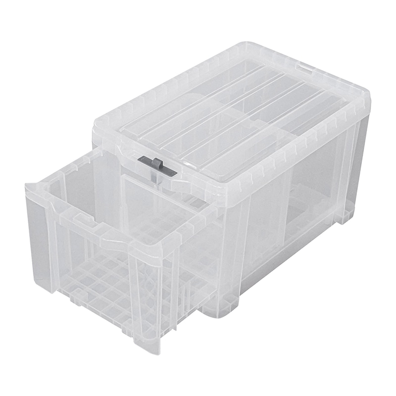 JEJアステージ コンテナ ロックストッカー 25 クリア LS-25C 1個(ご注文単位4個)【直送品】