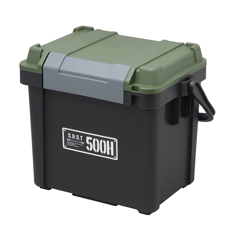 JEJアステージ 工具箱　シールドボックス　シャット 500HX ブラックグリーン 1個（ご注文単位2個）【直送品】