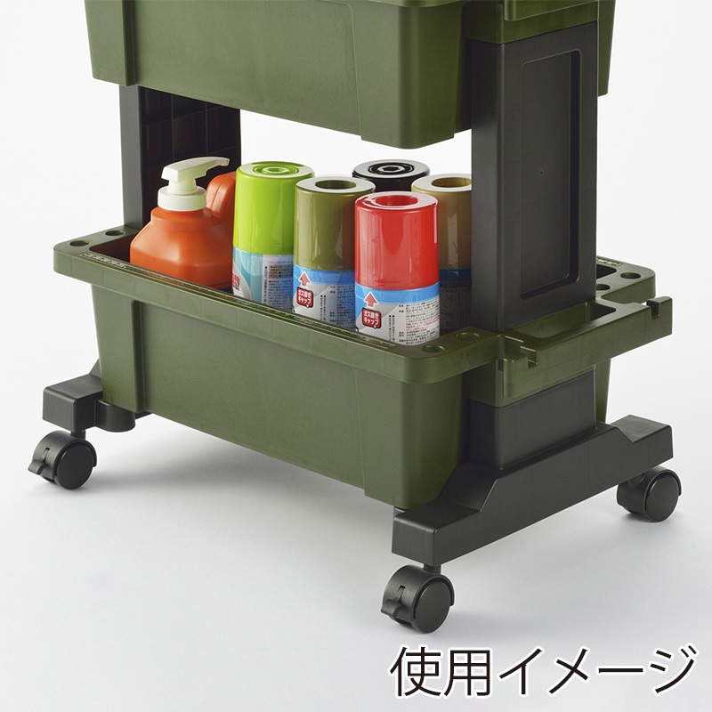 JEJアステージ ツールワゴンボックス TWB490G グリーン 1個（ご注文単位3個）【直送品】