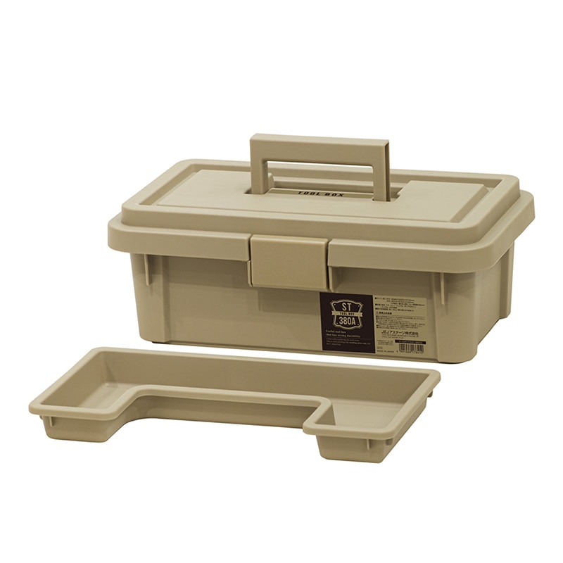 JEJアステージ 工具箱 ツールボックスST ST-380AS サンドベージュ 1個(ご注文単位6個)【直送品】