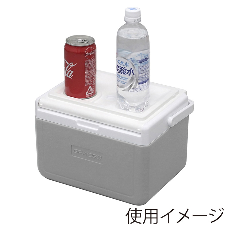 JEJアステージ クーラーボックス グラシード #5 グレー GDB-5GY 1個(ご注文単位8個)【直送品】