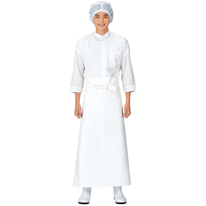 マイティクロス　エプロン　腰下 E-1002-33　イエロー　LL  1個（ご注文単位1個）【直送品】