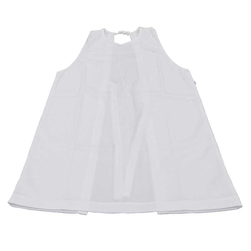 アイメッシュエプロン　ノースリーブタイプ E5100-00G　オフホワイト  1枚（ご注文単位1枚）【直送品】