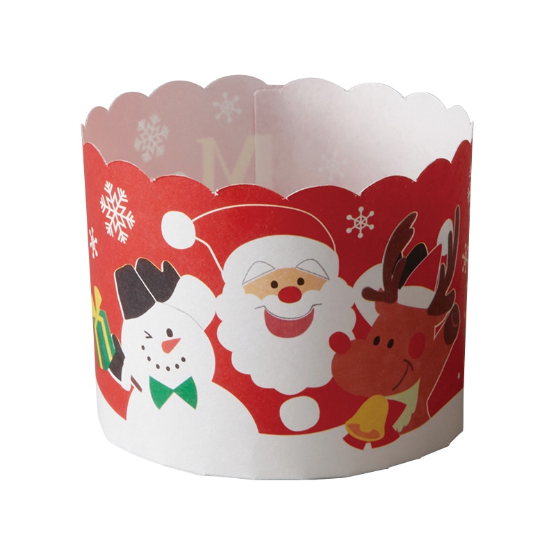 天満紙器 ケーキカップ サンタファミリー XM663 100枚/束（ご注文単位1束）【直送品】