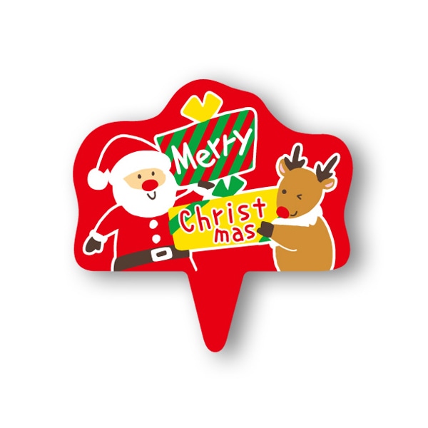 天満紙器 ケーキピック　プレゼント  XG309 100枚/束（ご注文単位1束）【直送品】