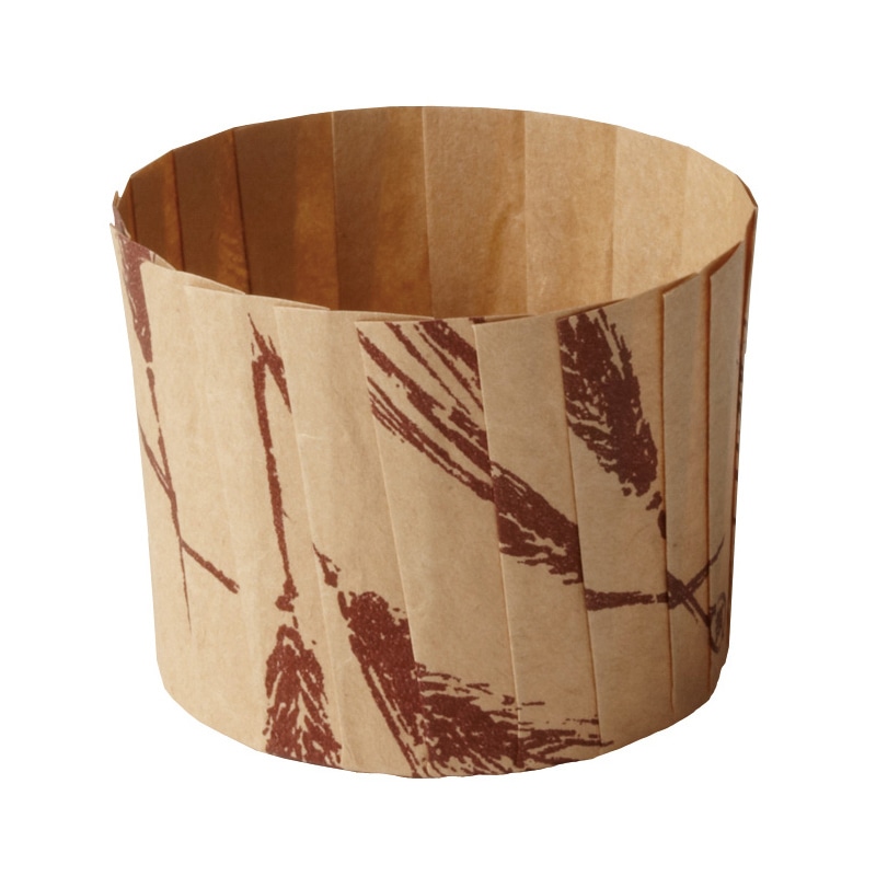 天満紙器 ITマフィンカップ M　小麦　M108 80個/束（ご注文単位25束）【直送品】