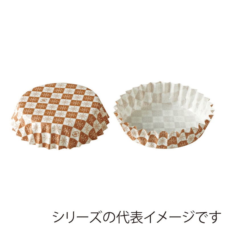 天満紙器 ペットカップ 丸型 6.5×2.5 茶ブロック PTC06520-B 300枚/束(ご注文単位32束)【直送品】