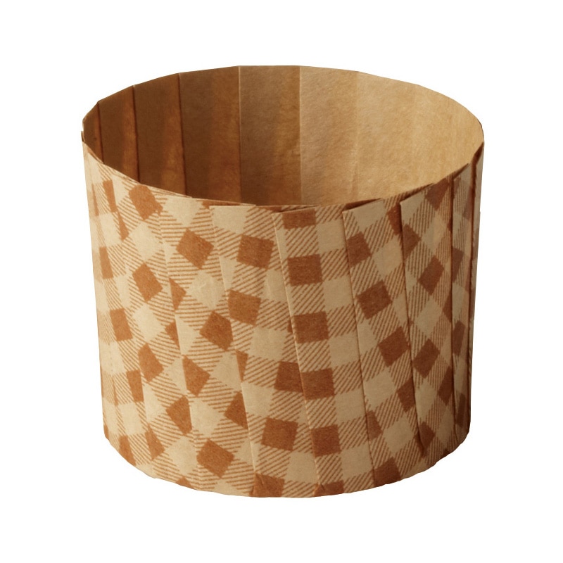 天満紙器 ITマフィンカップ M　シンプルチェック　M110 80枚/束（ご注文単位25束）【直送品】