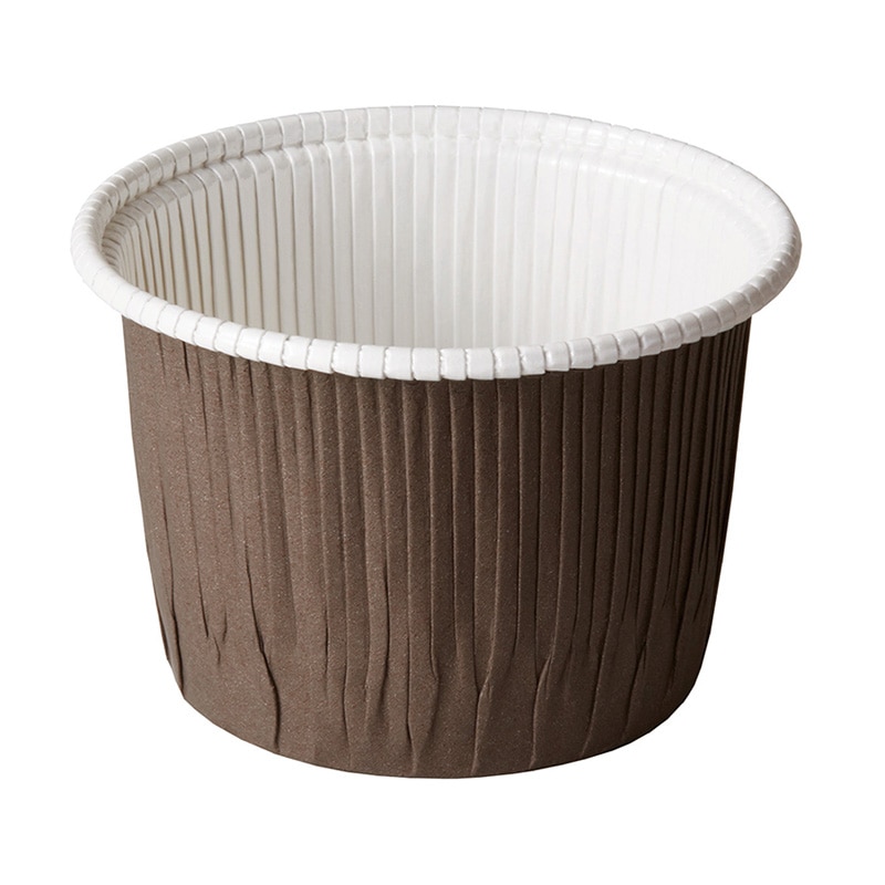 天満紙器 ベーキングカップ カールカップ LL 茶 CR-72 50枚/束(ご注文単位30束)【直送品】