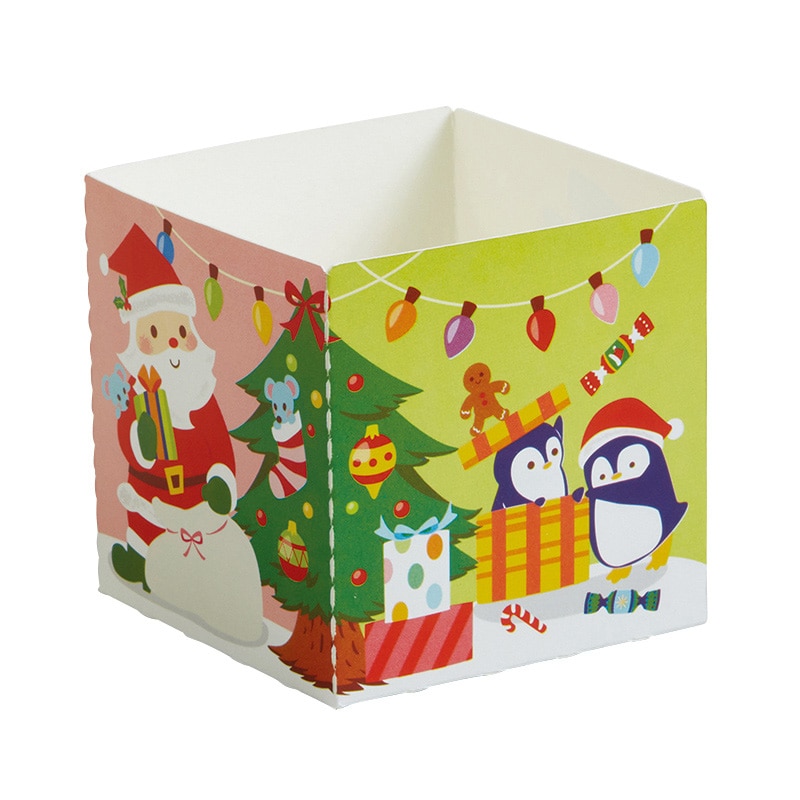 天満紙器 キューブカップ チアフルデイズ XB05 100枚/束(ご注文単位1束)【直送品】