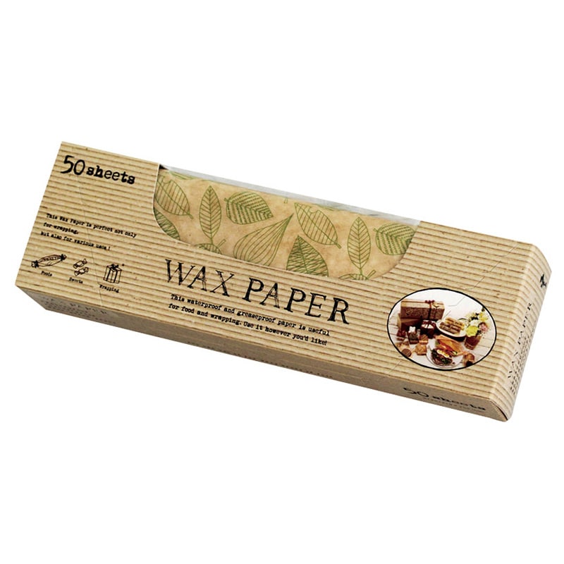 天満紙器 ワックスペーパー シート 50枚入 M クラフトリーフ WP3100 1個(ご注文単位50個)【直送品】
