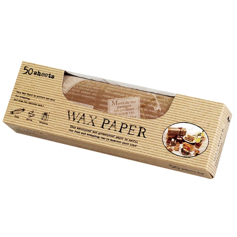天満紙器 ワックスペーパー シート WP3500 クラフトフレンチ 50枚/個