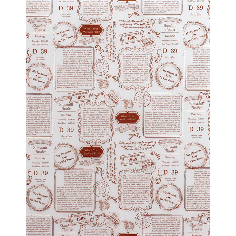 天満紙器 ワックスペーパー シート WP5100 ロゴ 50枚/個