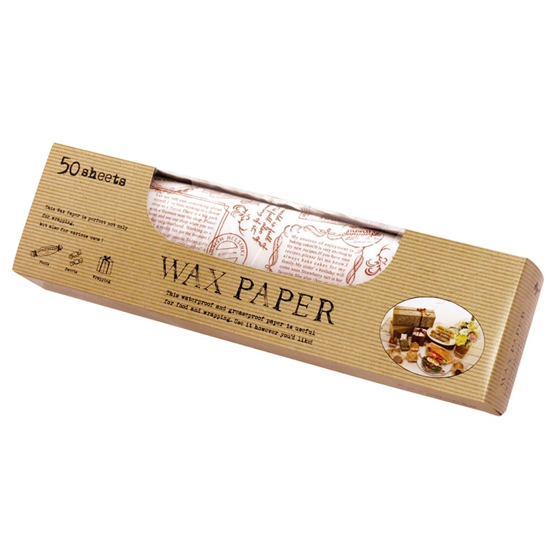 天満紙器 ワックスペーパー シート WP5100 ロゴ 50枚/個
